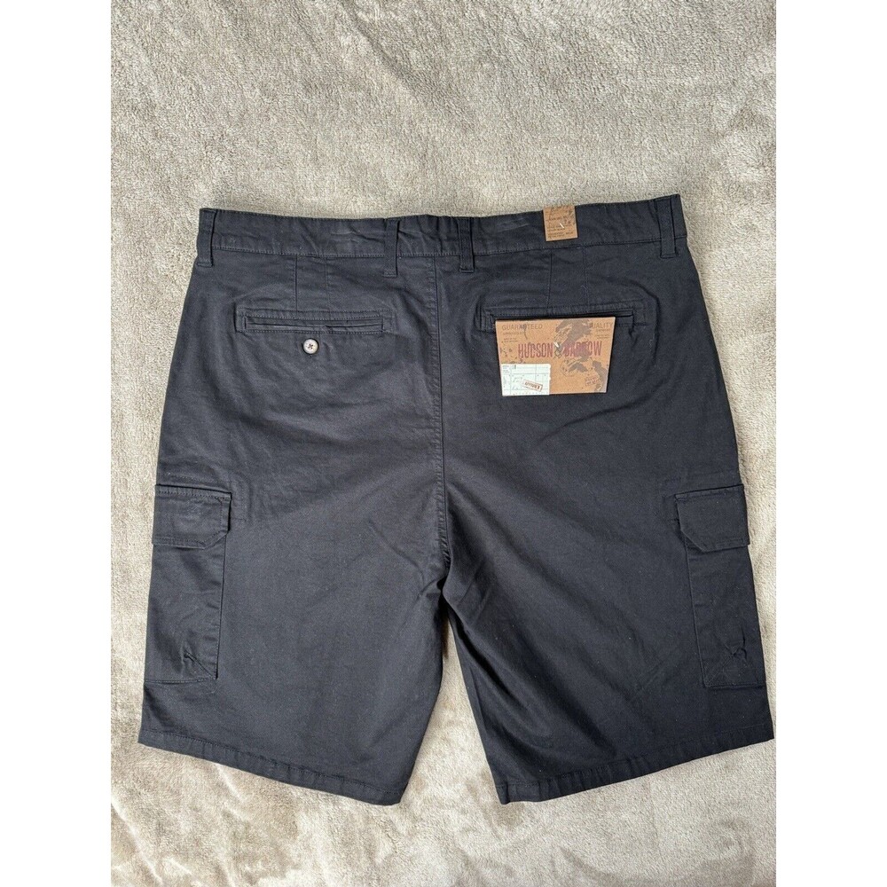 Hudson & Barrow Men’s Black Cargo Shorts Size 40 Lightweight Utility Outdoor - Picture 2 of 12